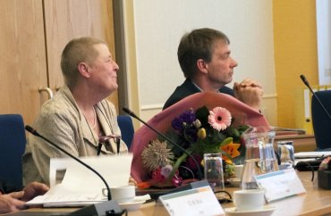 Hanny Noorman en Johan Pennings in de gemeenteraad